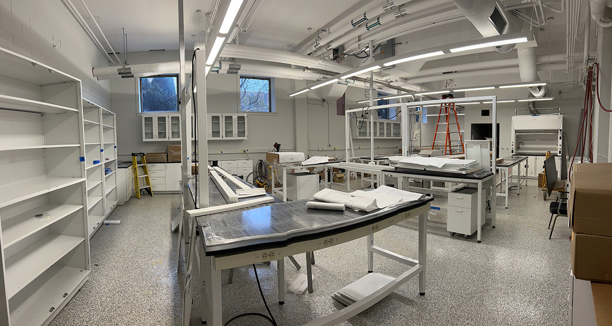 Empty lab under construction